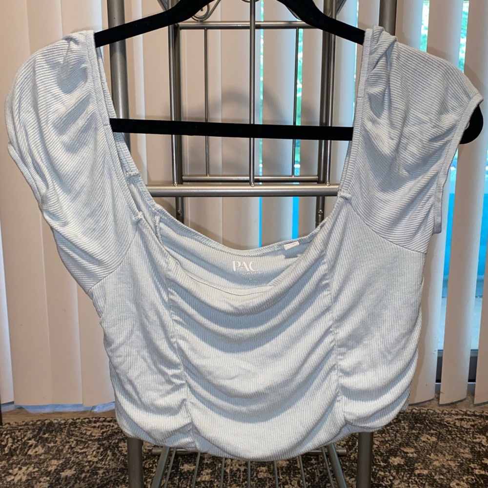 Pacsun Light blue Crop top